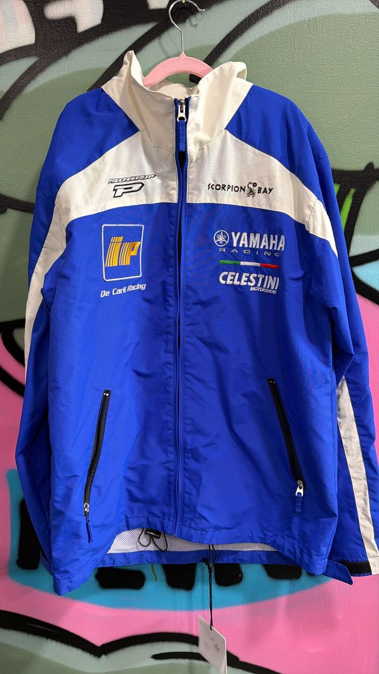 Yamaha Branded Blue And White Jacket